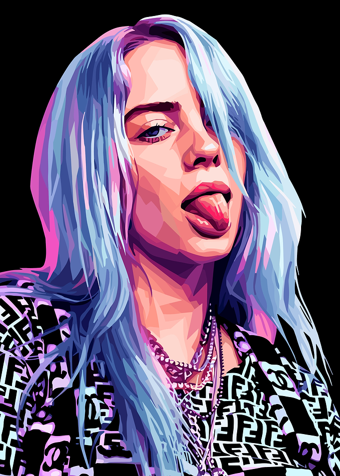 Billie Eilish Pop Art Portrait
