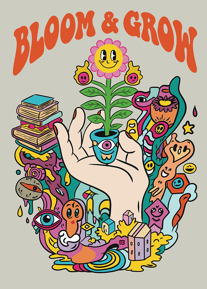 Bloom & Grow - Psychedelic Illustration