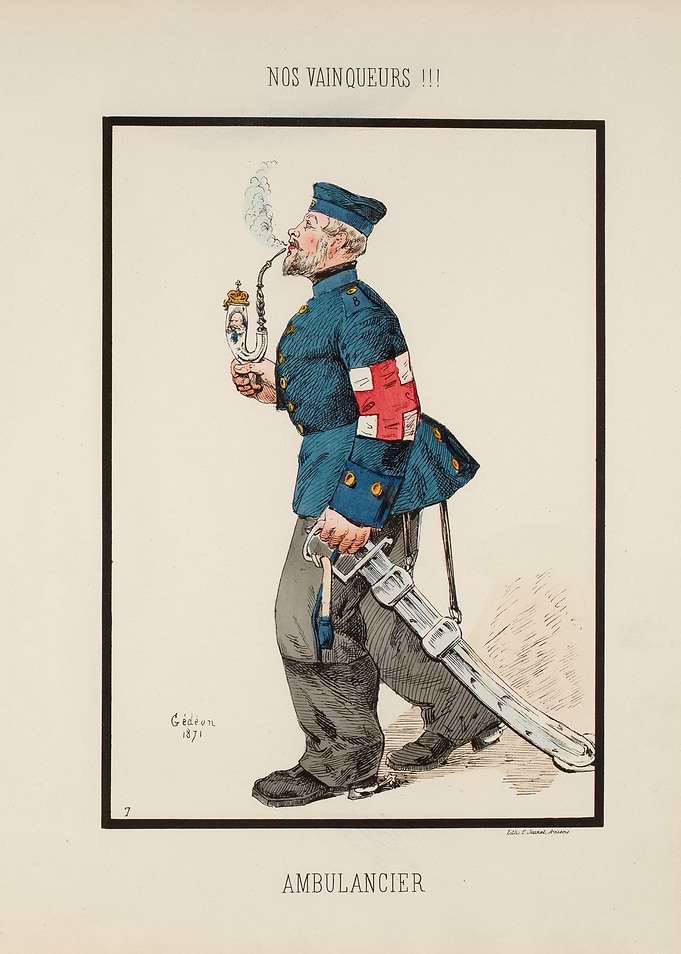 Vintage Ambulancier Illustration