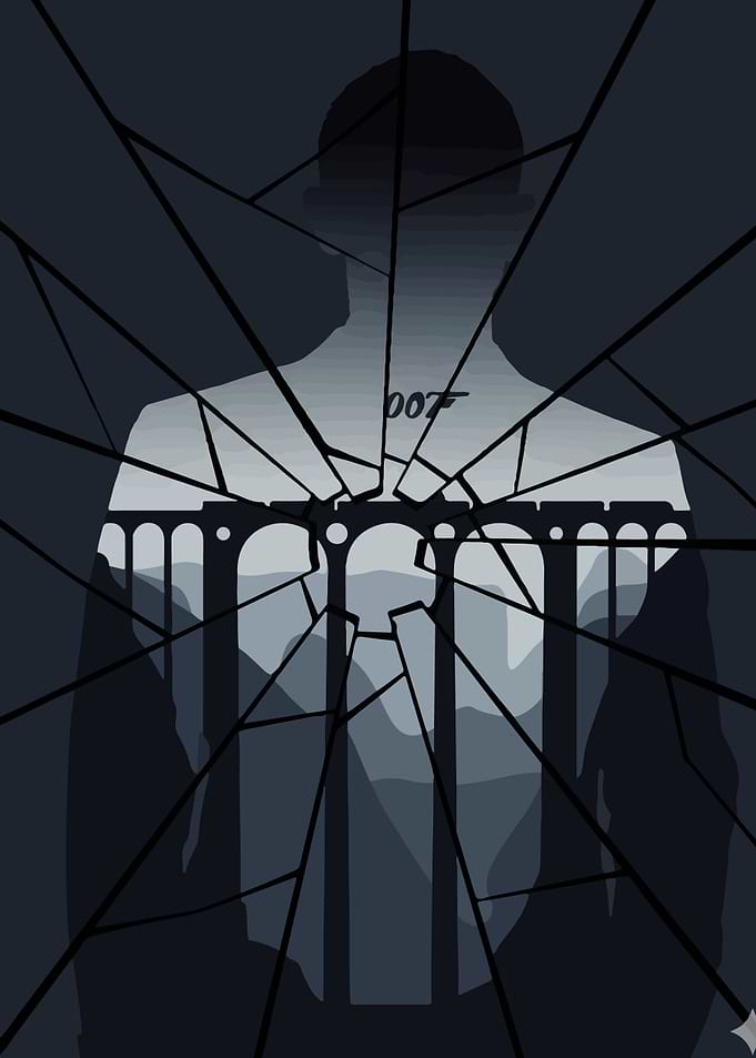 James Bond 007 Shattered Silhouette