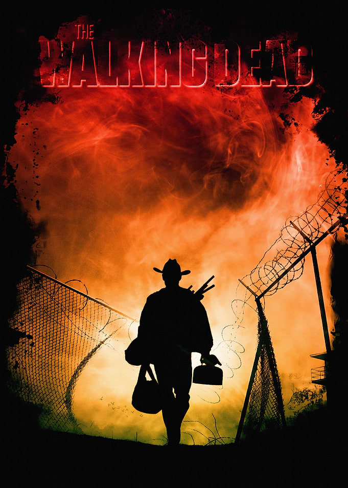 The Walking Dead Silhouette Poster
