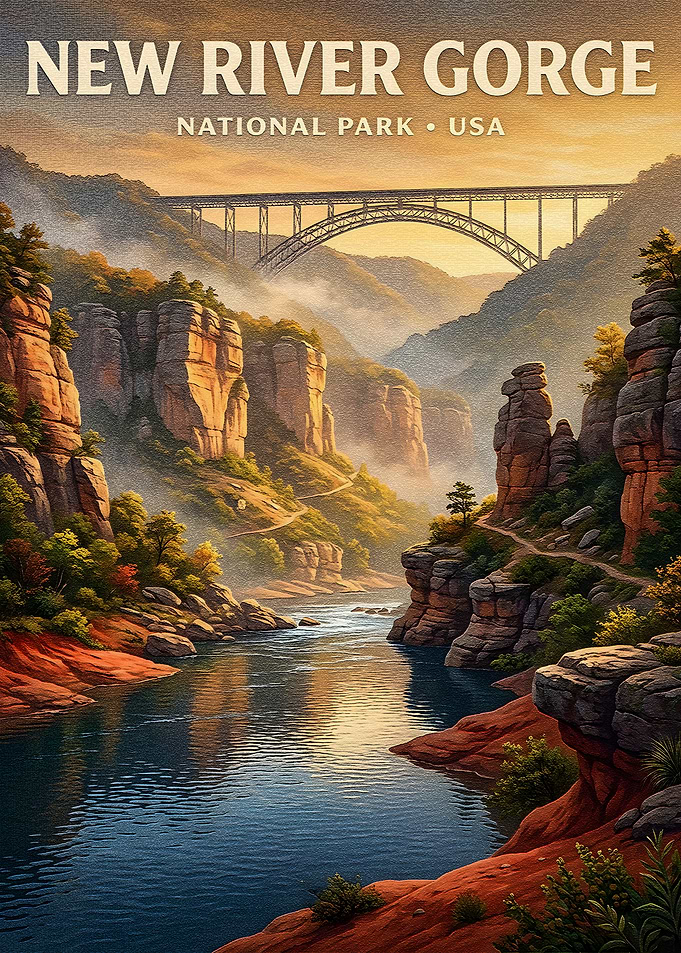 New River Gorge National Park Poster