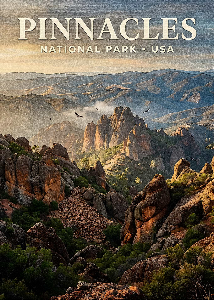 Pinnacles National Park USA Landscape