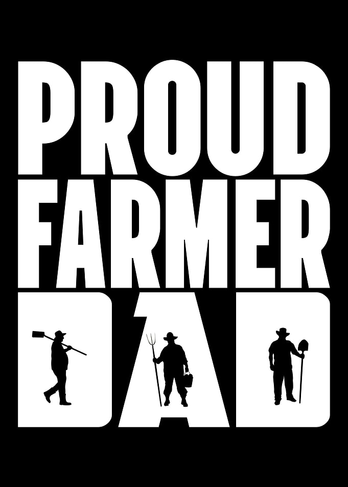 Proud Farmer Dad Graphic