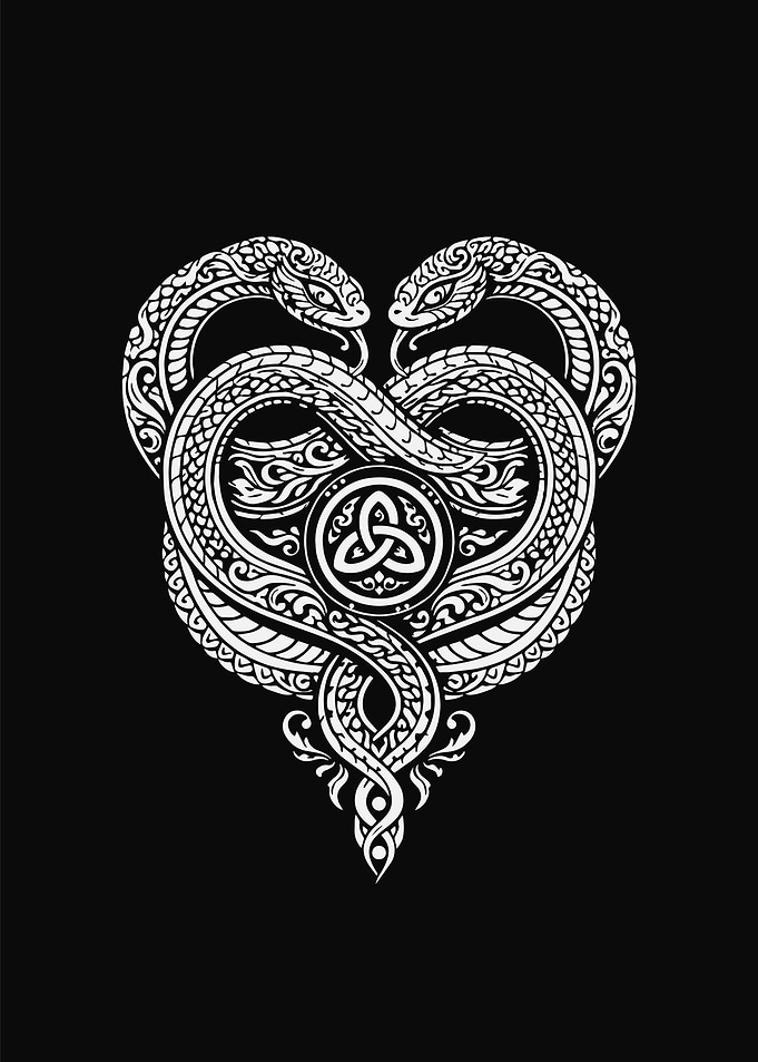 Ornamental Serpent Symbol