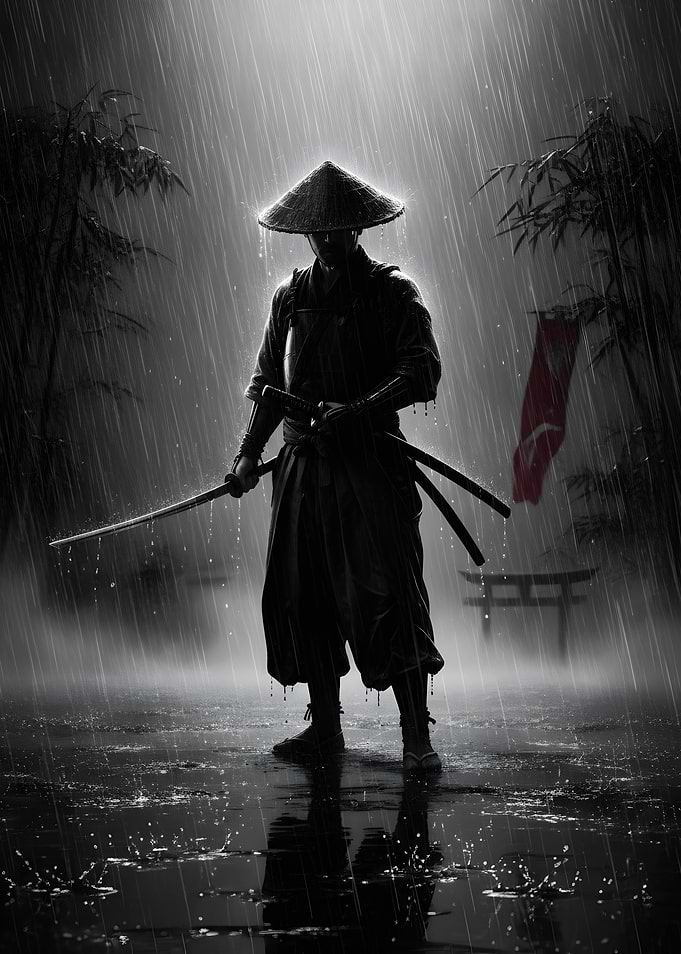 Samurai in Rain