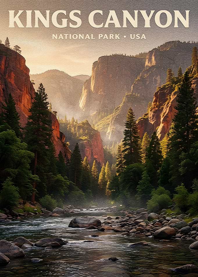 Kings Canyon National Park Poster
