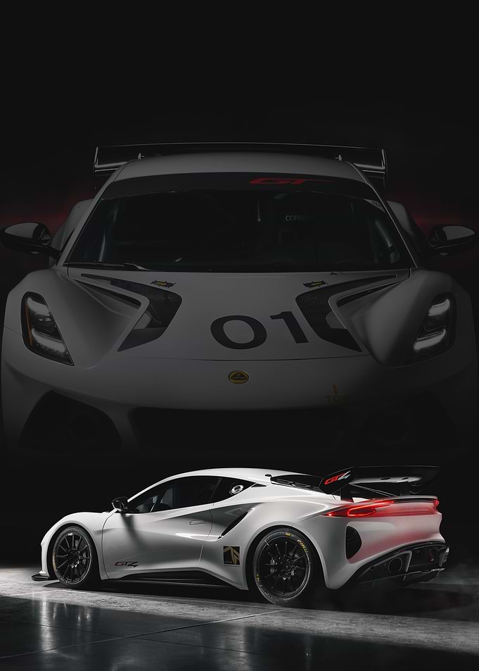 White Lotus Emira GT4 Race Car