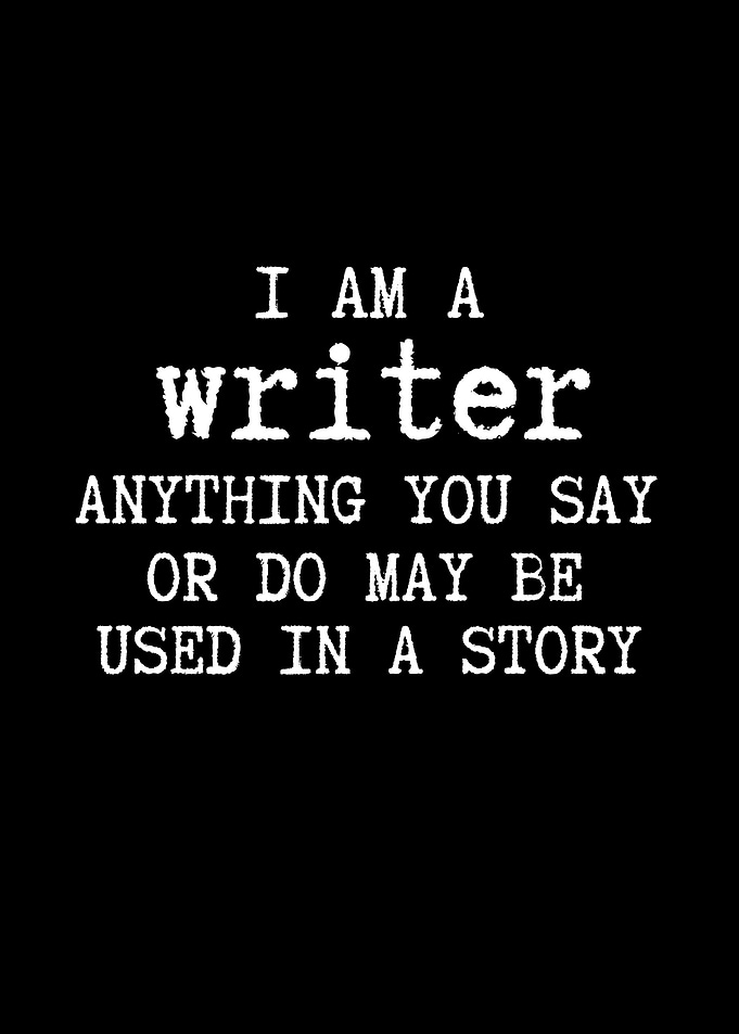 I am a writer text art