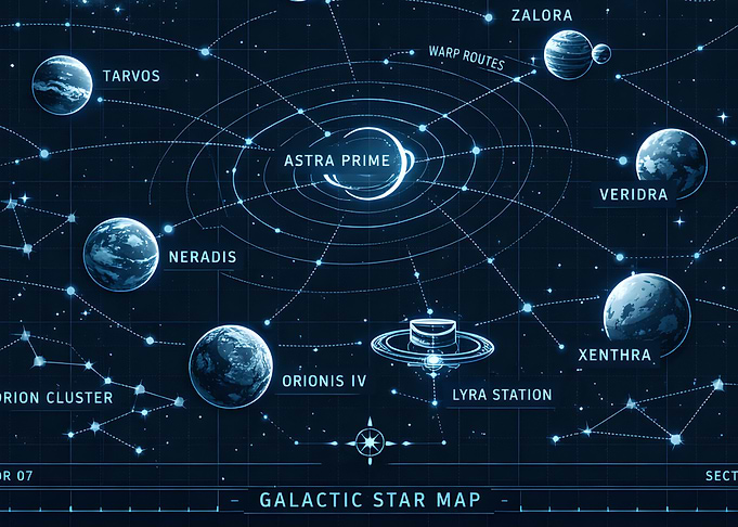 Galactic Star Map - Astra Prime