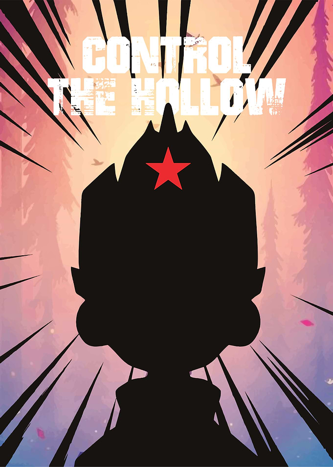 Control the Hollow Silhouette Poster