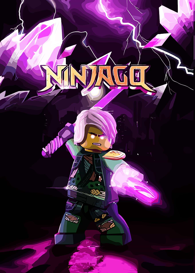 Ninjago Lego Character with Purple Energy