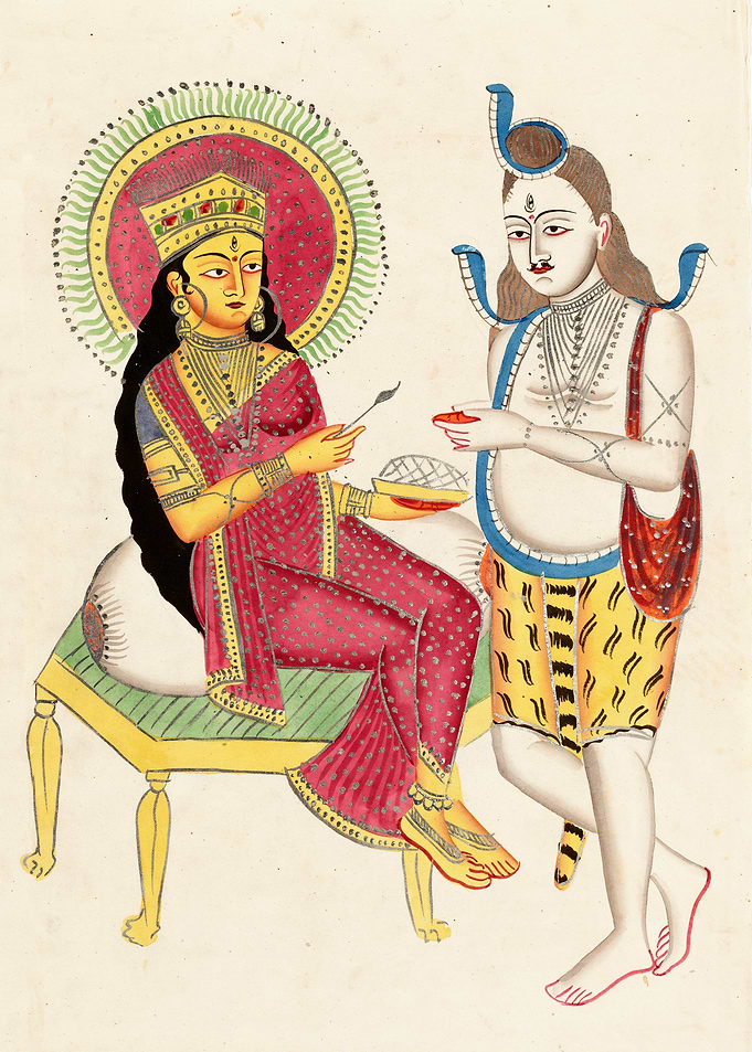Annapurna Giving Alms to Shiva during 19th century