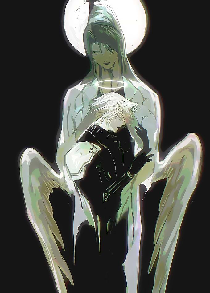 Angel Holding a Fallen Figure
