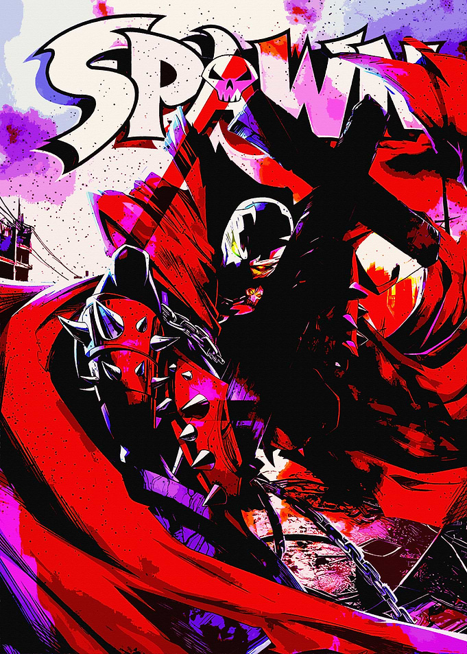 Spawn Comic Book Cover Art