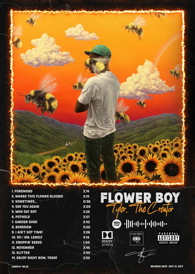 Flower Boy tyler the creator Album Cover Art