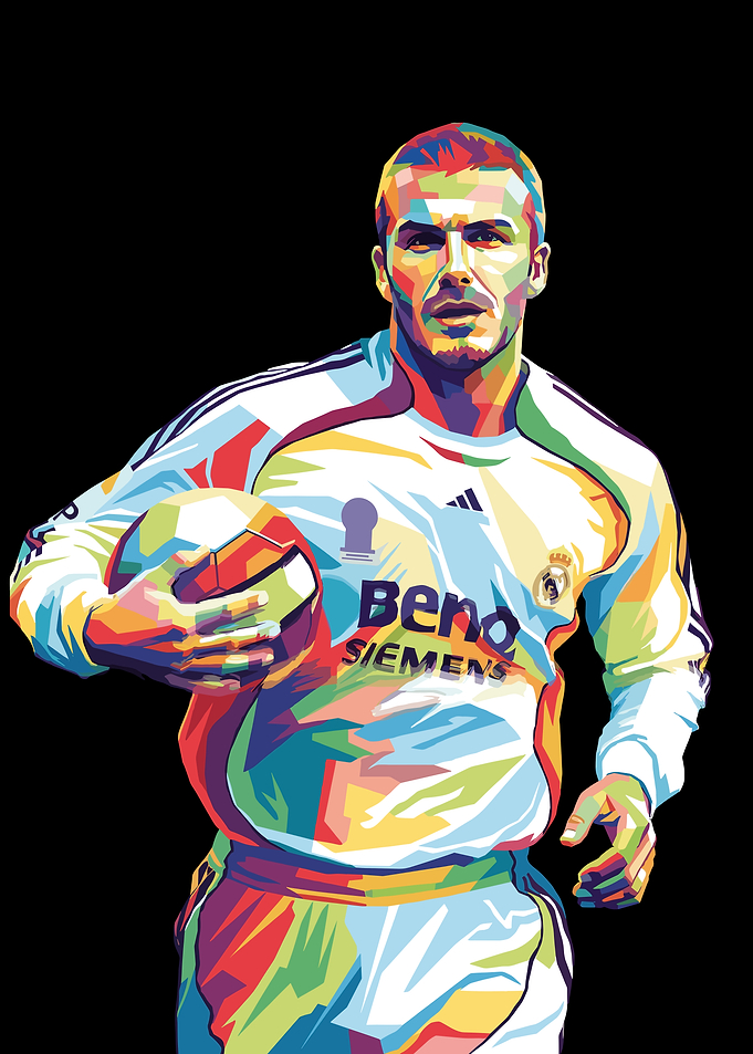 David Beckham Colorful Pop Art Portrait