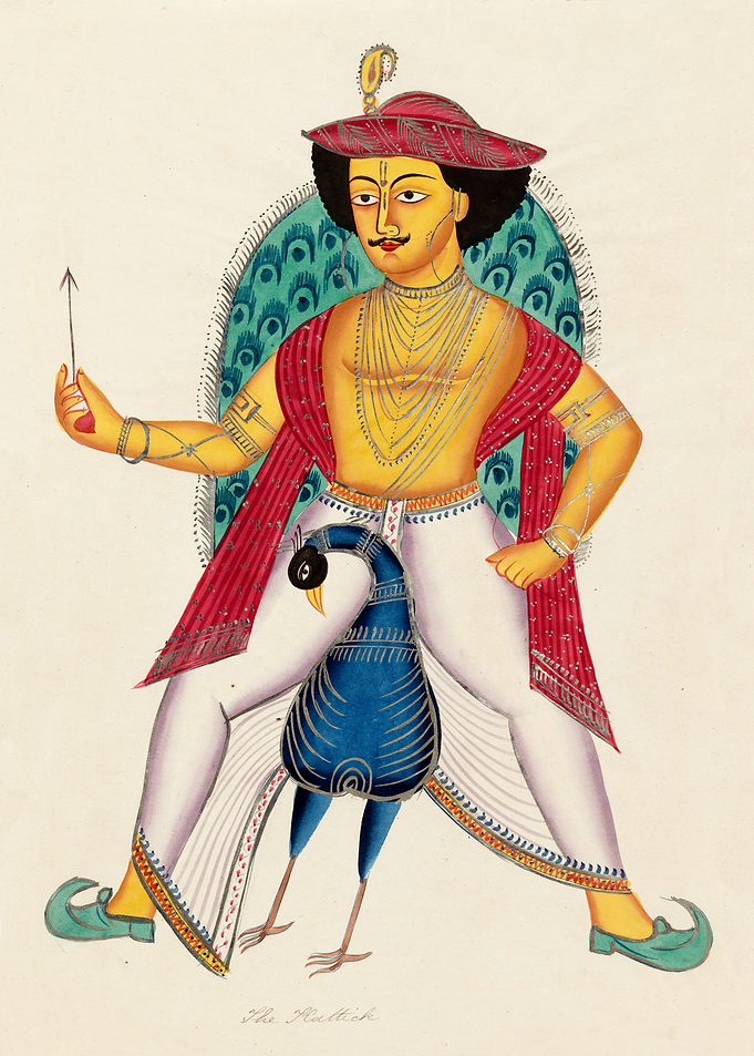 Kartikeya on a Peacock