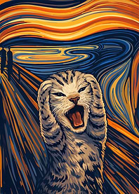 Cat Scream Art
