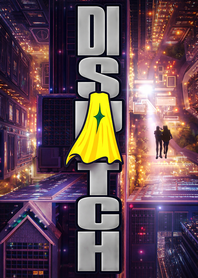 DISTCH Cityscape with Cape and Figures