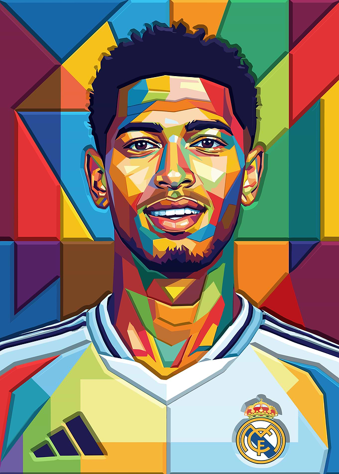 Jude Bellingham Pop Art Portrait