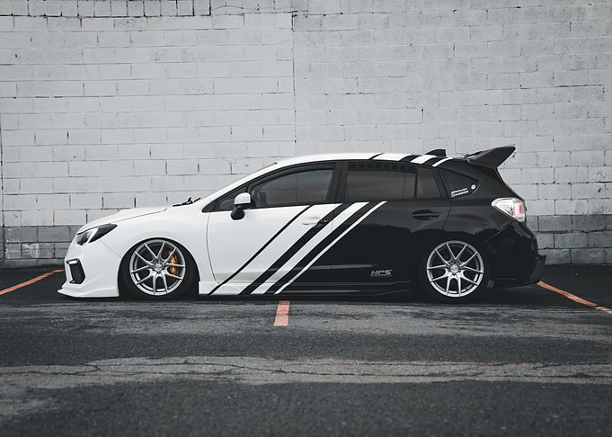 Car Two-Tone Subaru WRX Hatchback