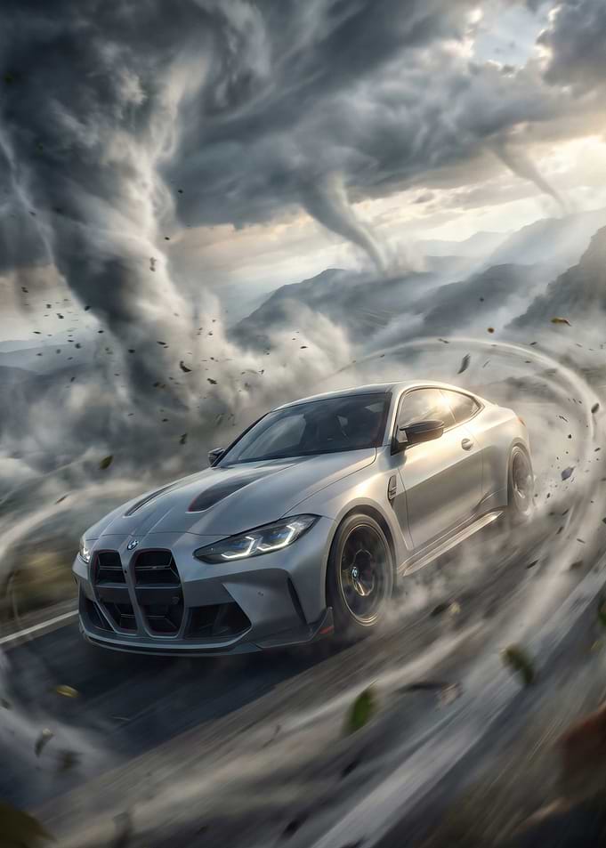 BMW M4 Coupe in a Tornado