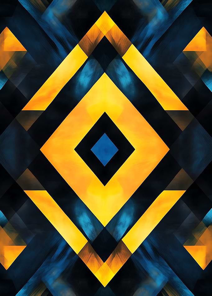 Abstract Geometric Diamond Pattern