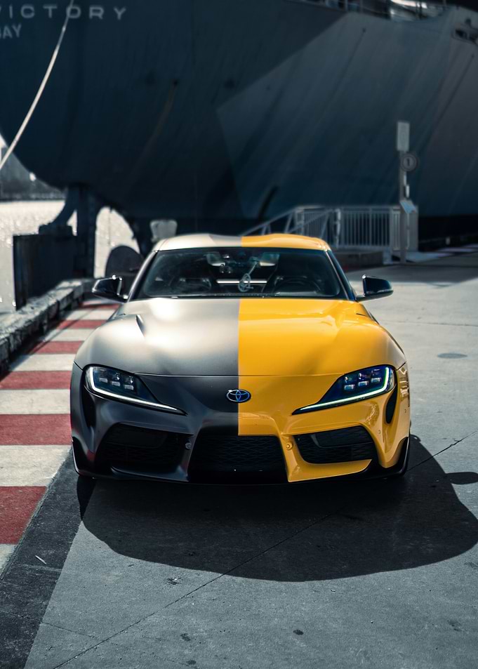 Two-Tone Toyota Supra Front View
