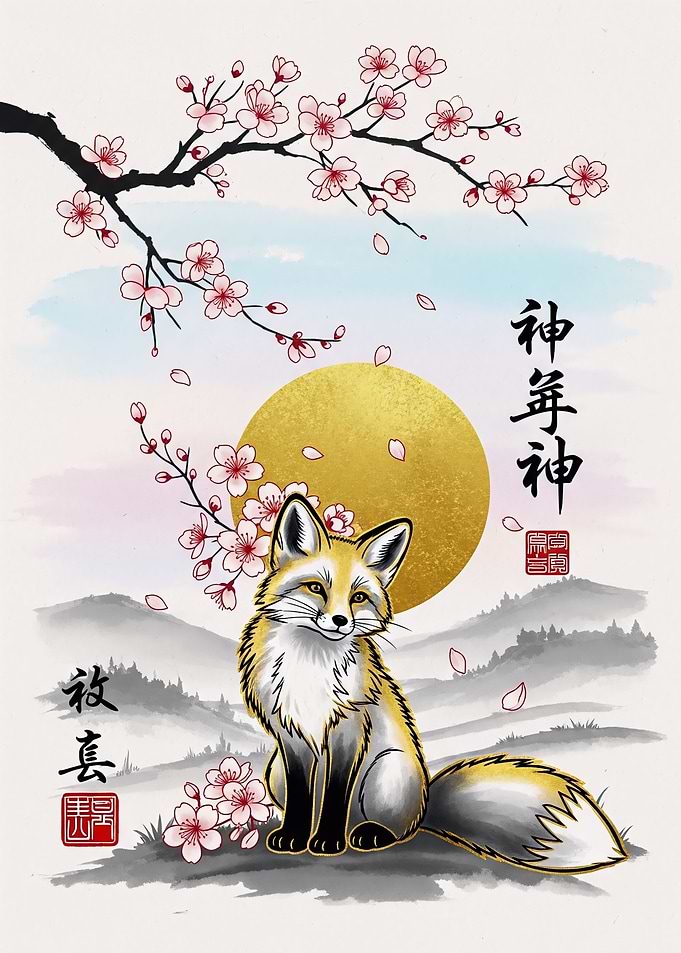 Golden Fox Ink Spirit