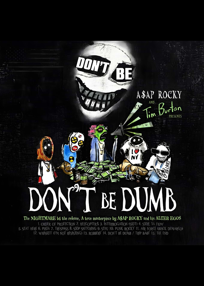 A$AP Rocky and Tim Burton Album Art