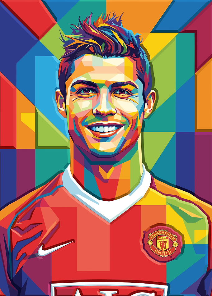 Cristiano Ronaldo Pop Art Portrait