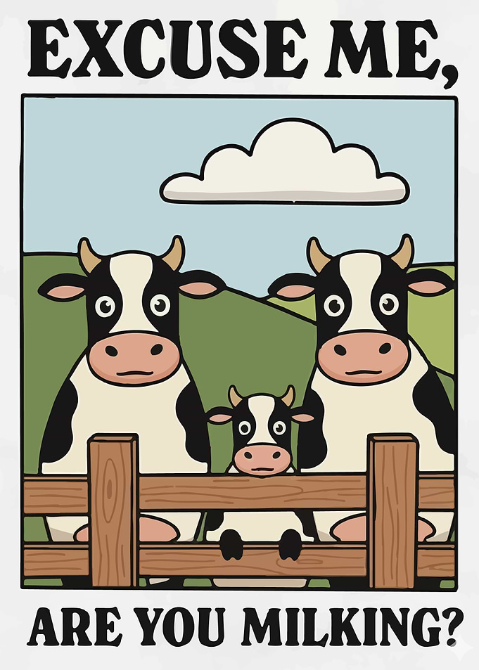Excuse Me, Are You Milking?