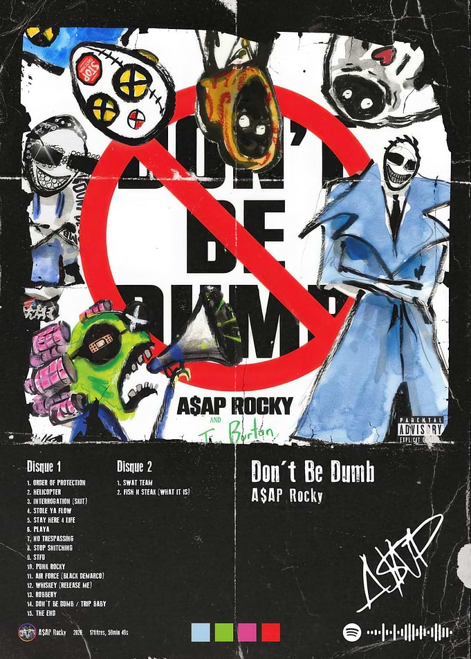 A$AP Rocky - Don't Be Dumb Album Art