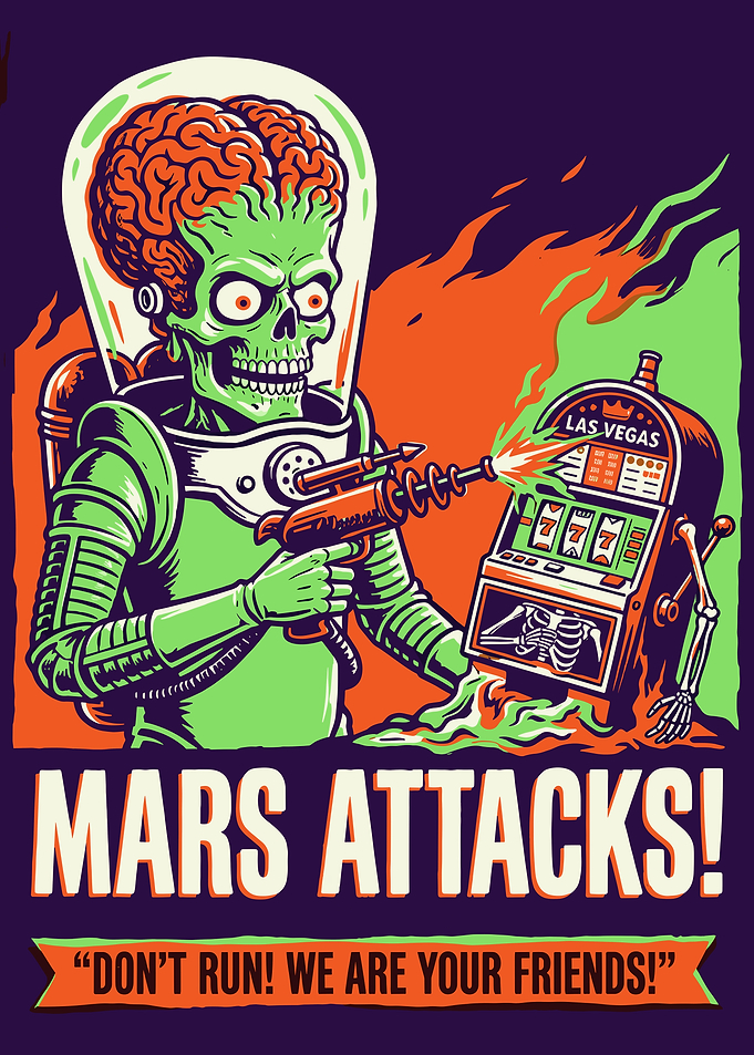 Mars Attacks Las Vegas Poster