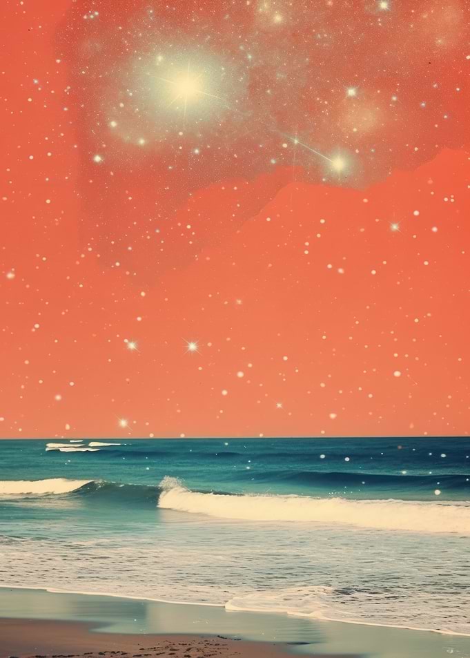 Beach meets the cosmos