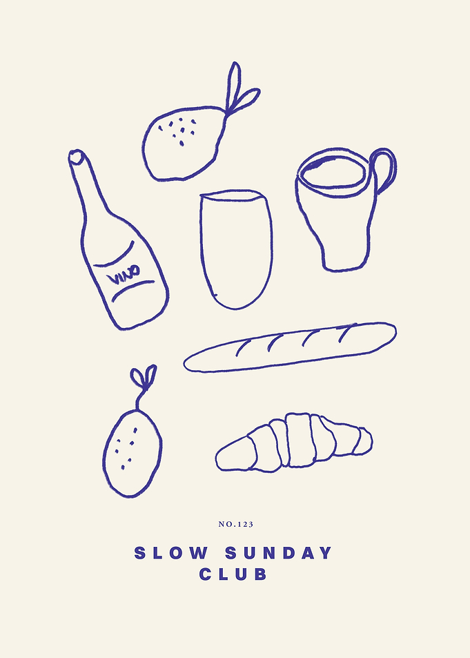 Slow Sunday Club Illustration