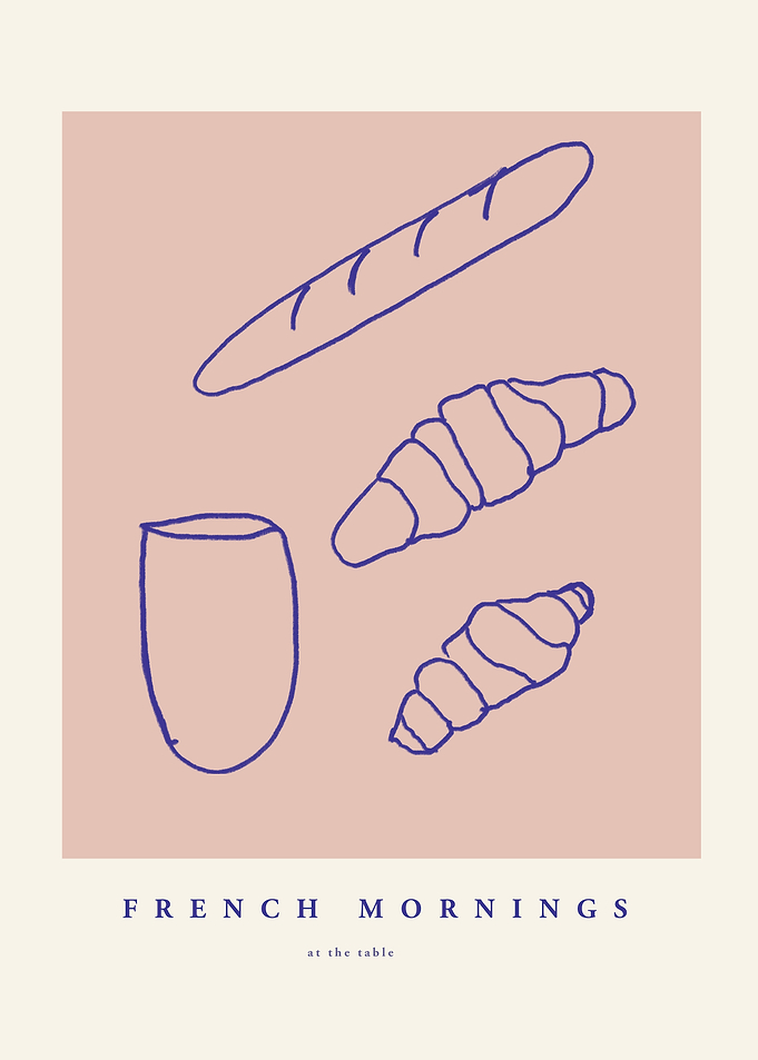 French Mornings at the Table Art
