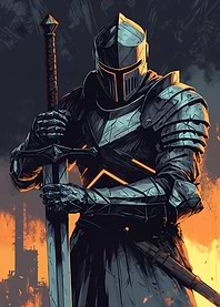 Armored Knight with Sword