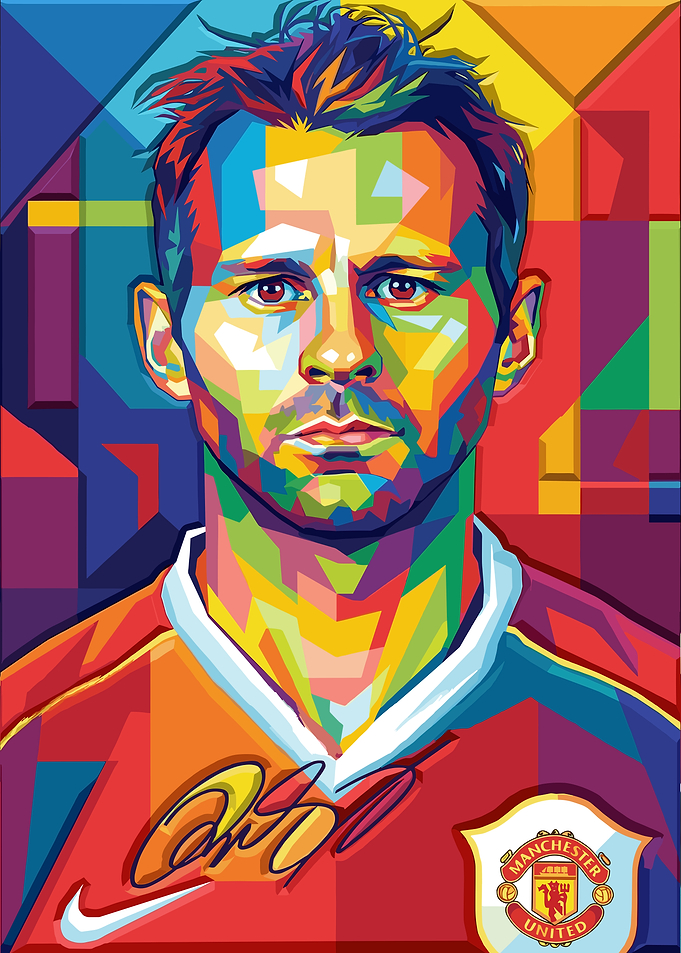 Ryan Giggs Colorful Portrait