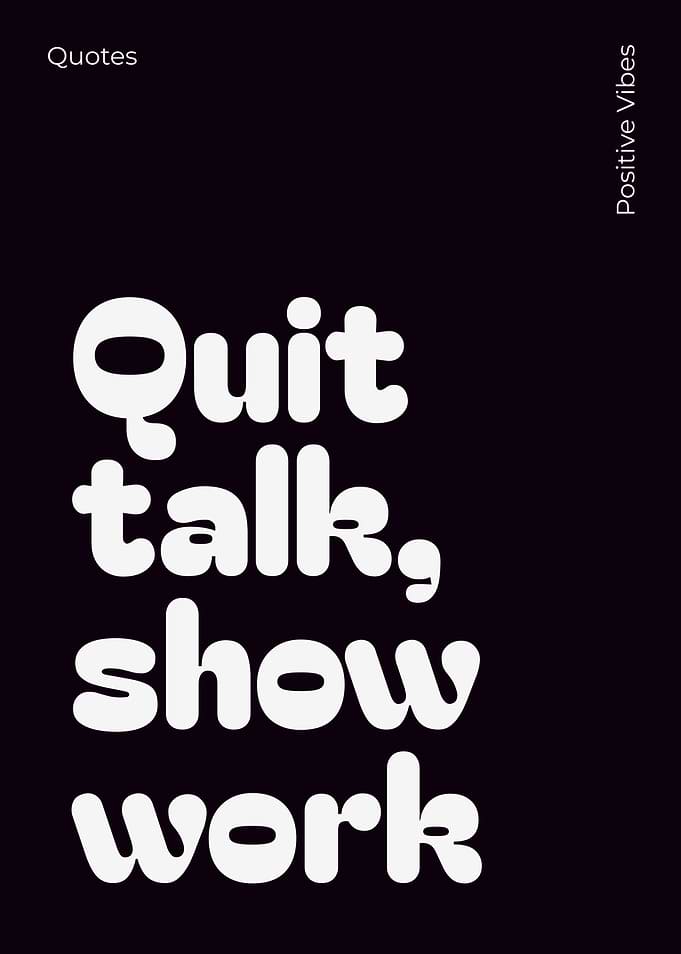 Work Typography Poster