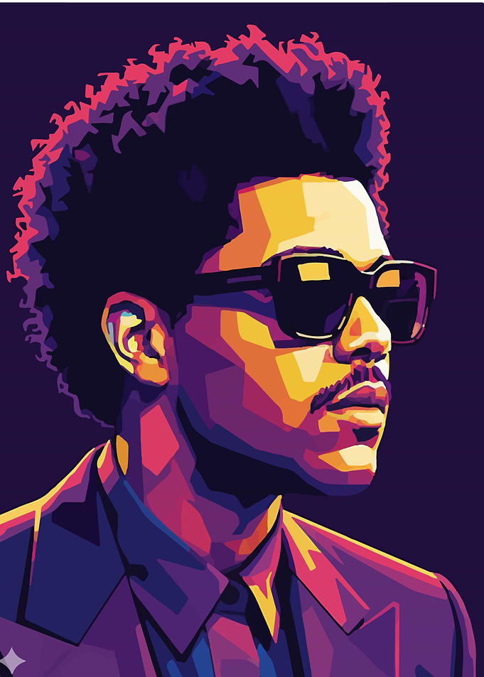 The Weeknd Pop Art Portrait