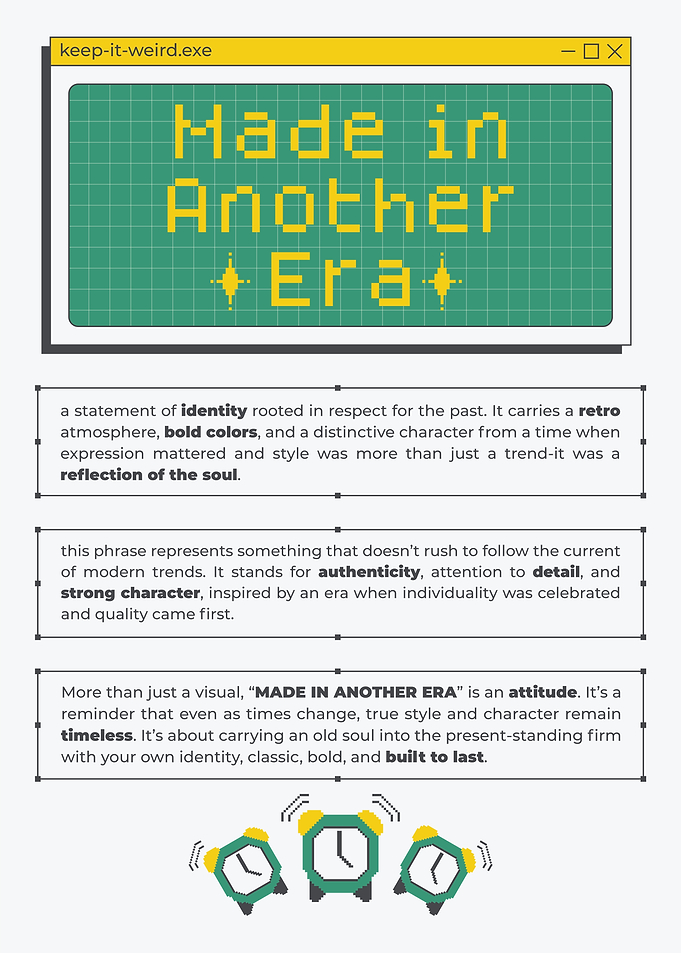 Made in Another Era Retro Poster