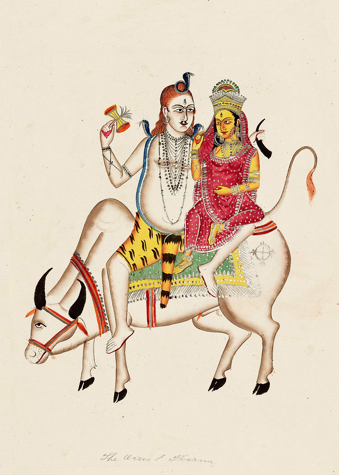 Shiva and Parvati Seated on Nandi