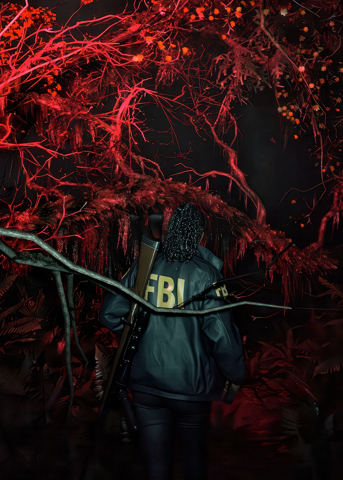 FBI Agent in Red Forest