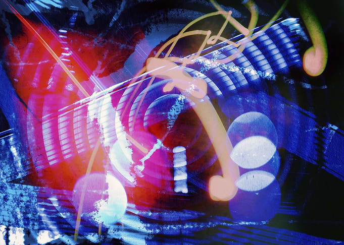 Abstract Colorful Light Painting