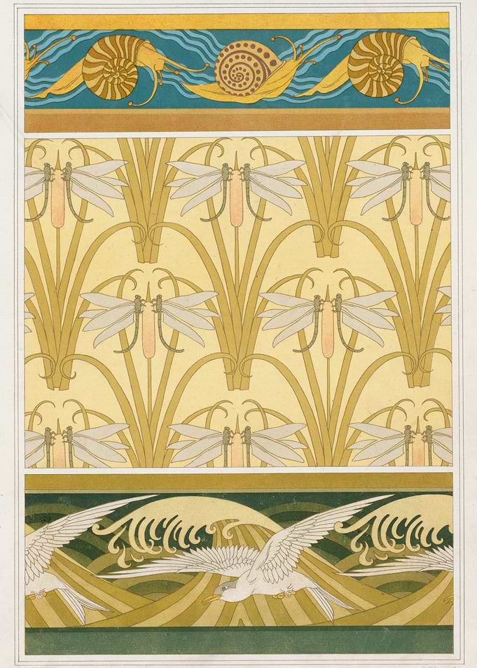 Art Nouveau Nature Pattern