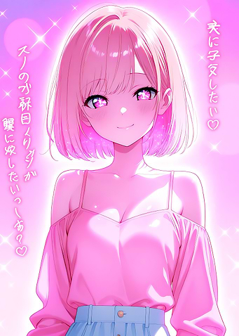 Anime Girl in Pink Aesthetic