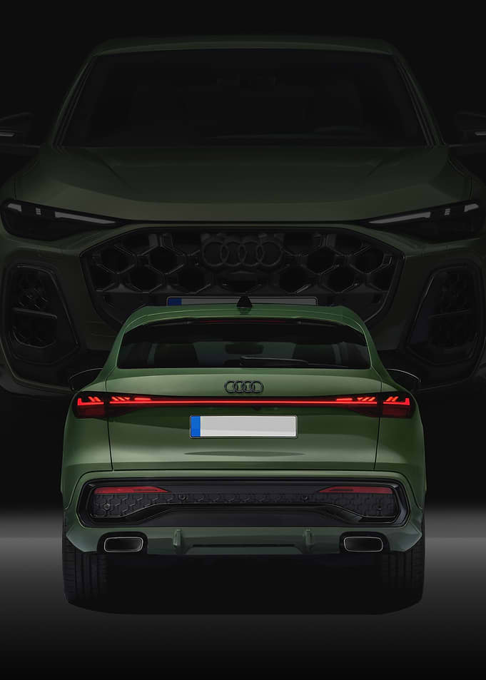 Green Audi Q5 Sportback