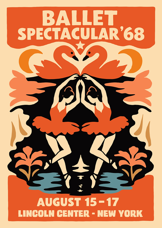 Swan Lake Ballet Poster